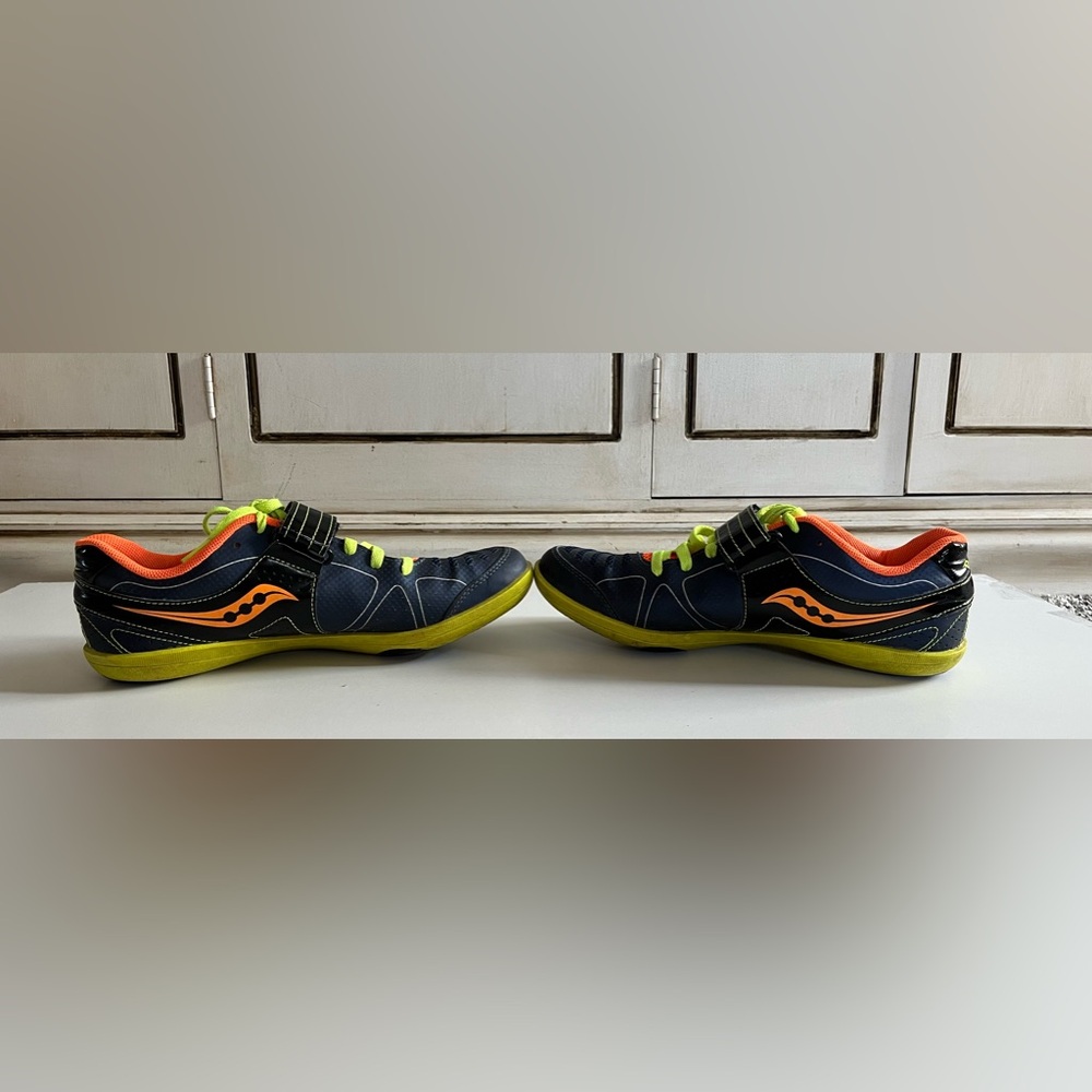 Saucony Flexfilm Unleash SD Men's 8.5 Blue/ Orange Track & Field Thrower - Picture 6 of 9